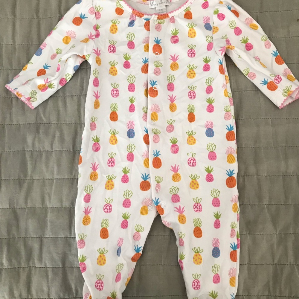 Kissy Kissy Pink and White Pineapple PJs